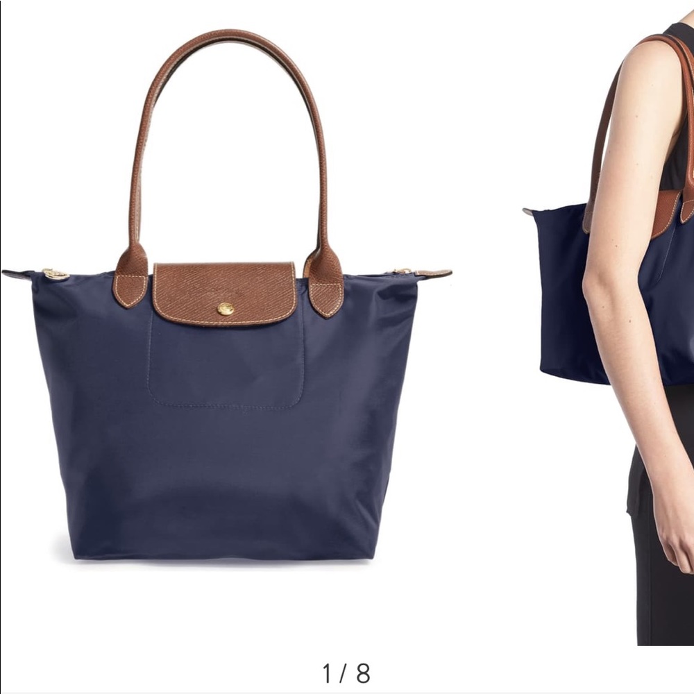 Blue small Longchamp bag